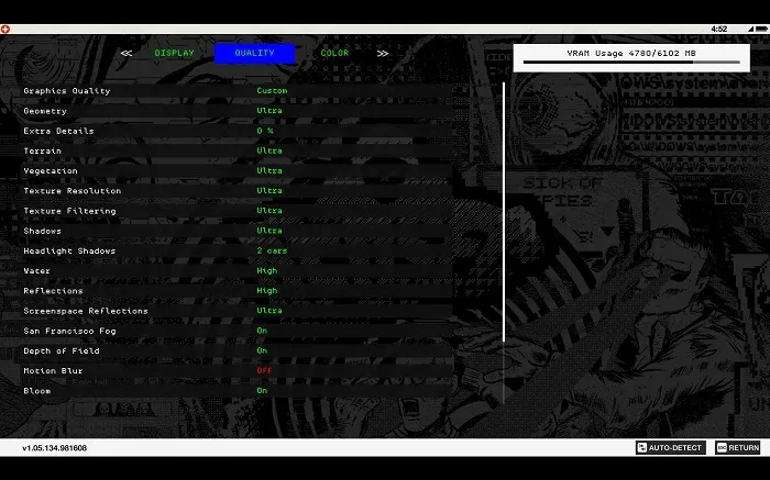 《看门狗2》PC版画面选项曝光：未见DX12、4GB显存要注意