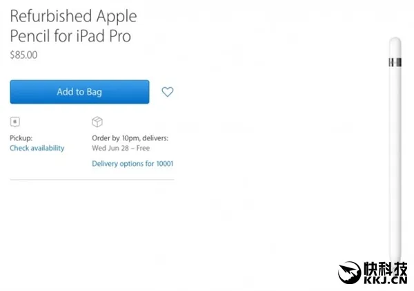 坏了直接扔掉：苹果竟开卖翻新款Apple Pencil