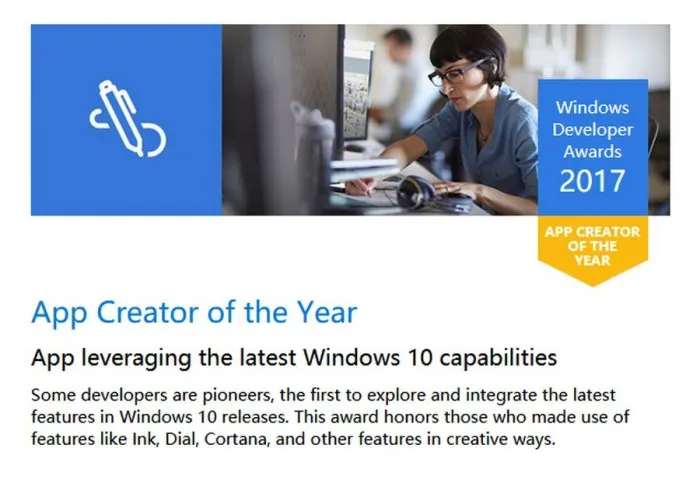 Build 2017：将开辟首次Windows Developer Awards奖项