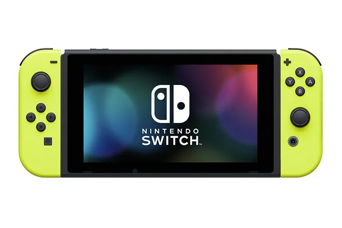 任天堂推Switch新款霓虹黄色Joy-Con手柄，还有AA电池充电Grip