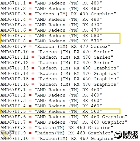 AMD RX 500显卡全线曝光：工艺变更强悍14nm LPP