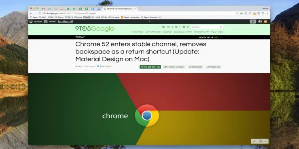 Mac版Chrome 52：更多Material Design元素