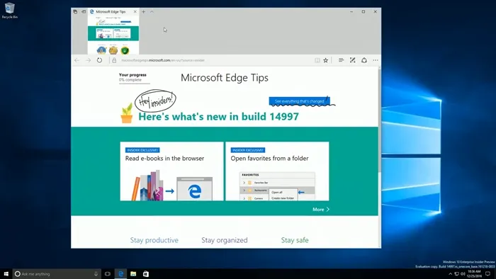 新功能满满的Windows 10 Build 14997刚泄露，Build 15000就被曝光