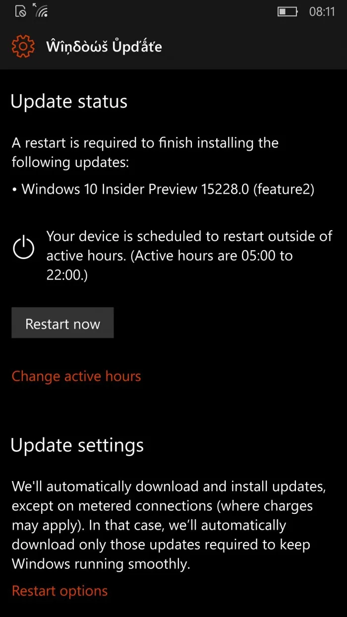 Windows 10 Mobile Build 15228发布：改善续航提升稳定性