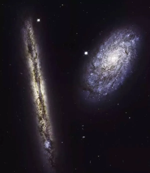 NASA发布涡旋星系大图纪念哈勃升空27周年