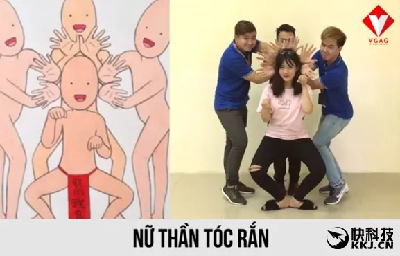 越南网友分享多人合影方式 姿势看醉……