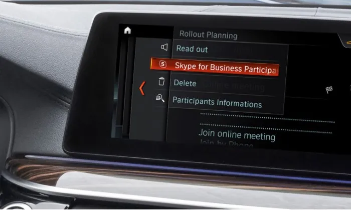微软和宝马将Skype for Business带入5系轿车中