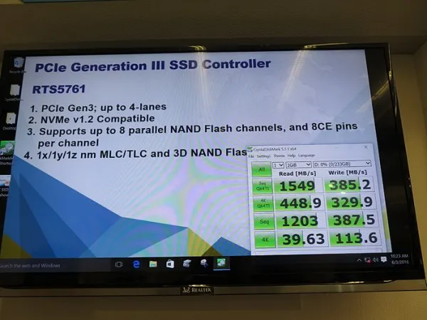Realtek进军SSD主控市场 发布三款全新方案