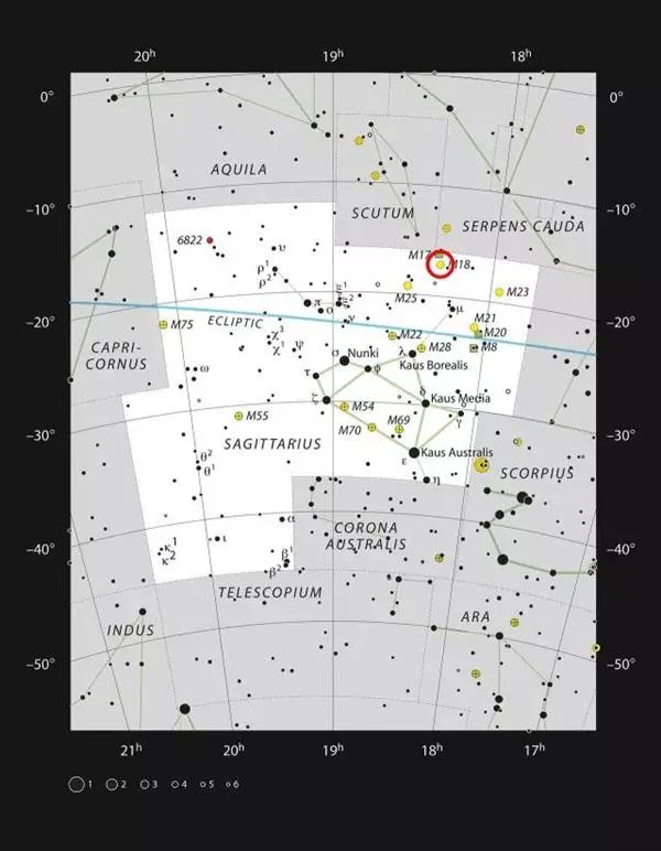 6.15亿像素下的人马座M18星团