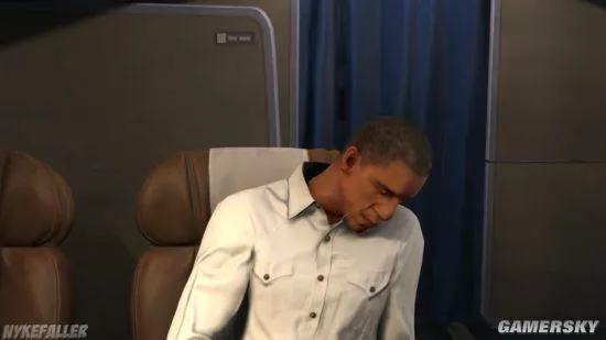 美国前总统奥巴马现身《NBA 2K17》 惬意扣篮