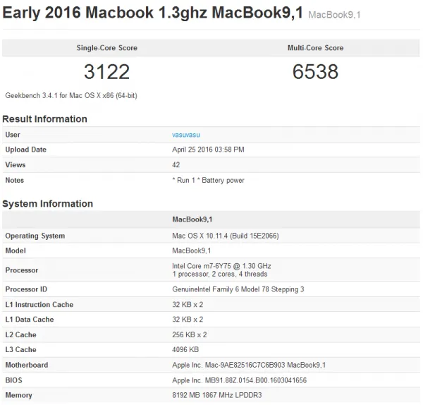 全新12寸 Retina MacBook 性能比去年提升5-18%