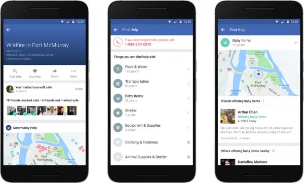 Facebook推新功能：未来Safety Check将由用户激活