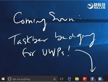 Windows 10年度版：通用应用在任务栏将有数字角标