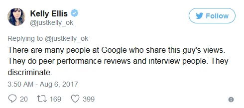 谷歌工程师反多样化“宣言”获大量内部职工支持
