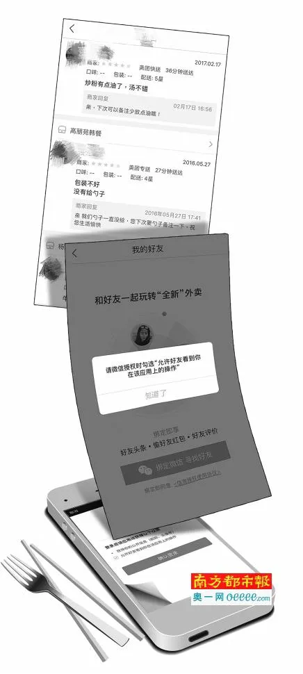 美团外卖应用绑定社交:点啥好友都知道 隐私遭侵犯？