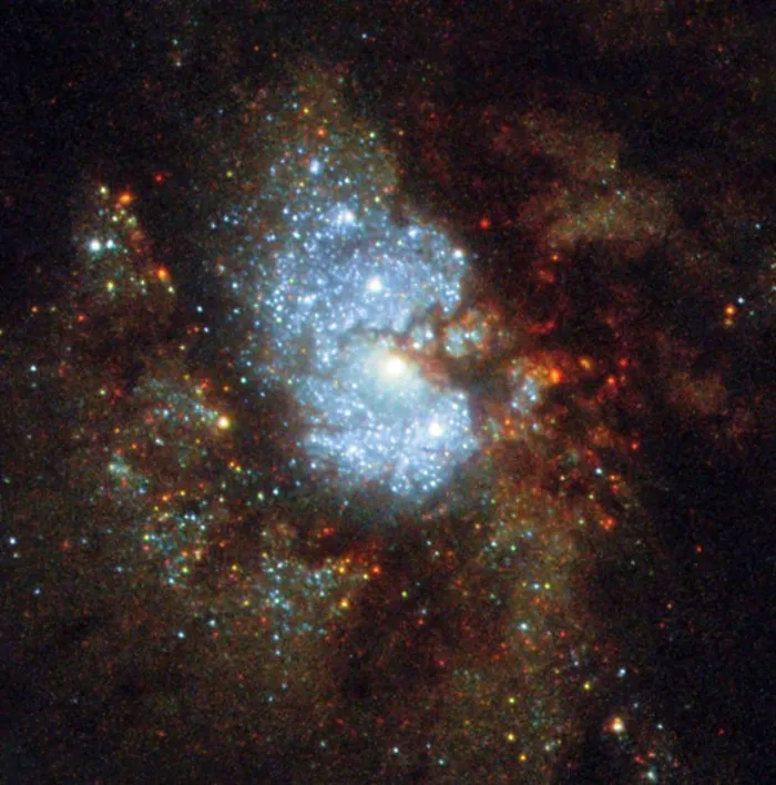 NASA最新公布的哈勃望远镜图像中 “爱捉迷藏的星系”终于“现身”