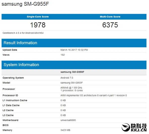 三星Exynos 8895跑分首曝！麒麟960长舒一口气