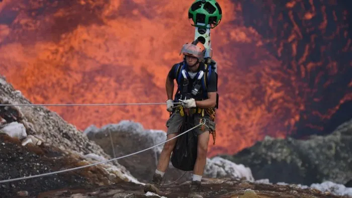 Google街景团队向地心探索 带来火山内部360度全景