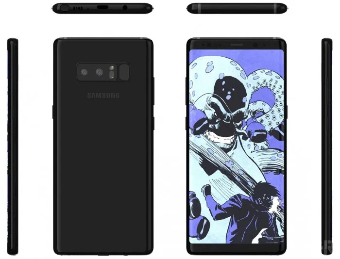 三星Note8不仅拥有八种配色，其国行版也开始露面了