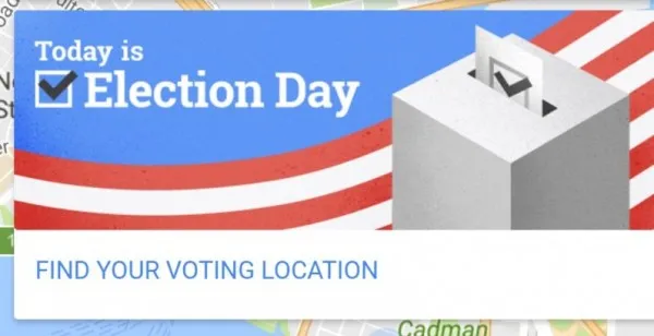 Google Maps让美国选民轻松地找到投票站