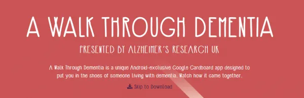 [视频]谷歌推出“走进阿尔茨海默症”VR项目