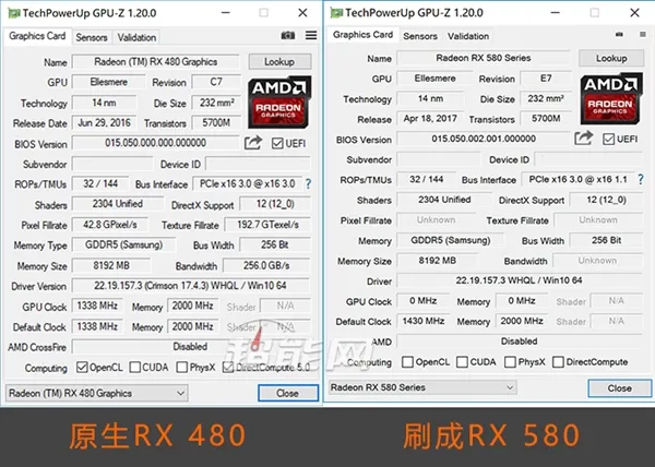 RX 480能免费升级RX 580赚大！实测后是这样