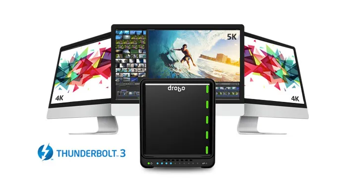 新Mac的生产力NAS，Drobo推带Thunderbolt 3接口的5D3