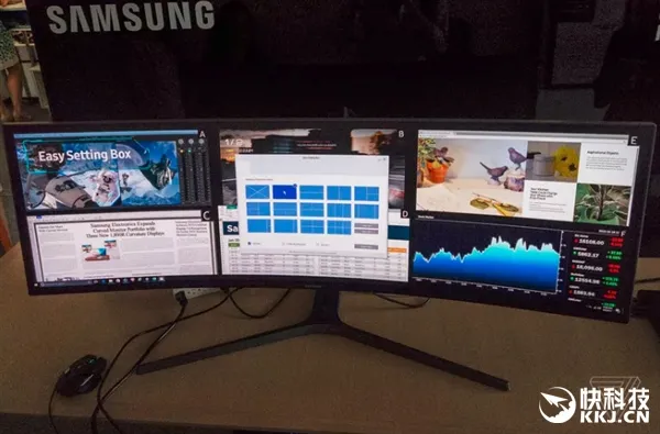 三星发布49寸“带鱼屏”显示器 32:9太夸张