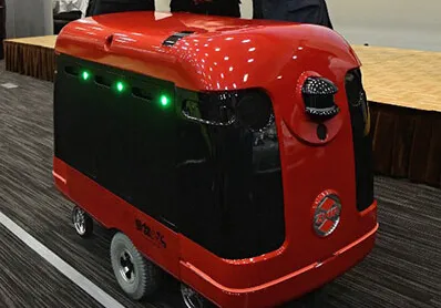 日本快递机器人可装载100公斤物品 送到家门口