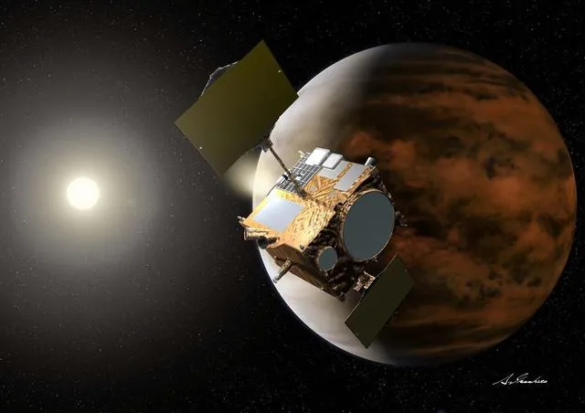 日本探测器发现金星大气层巨大弓型结构