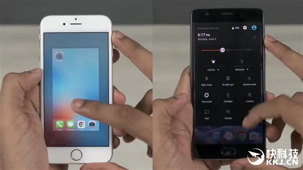 一加3对比iPhone 6S速度测试：遗憾落败