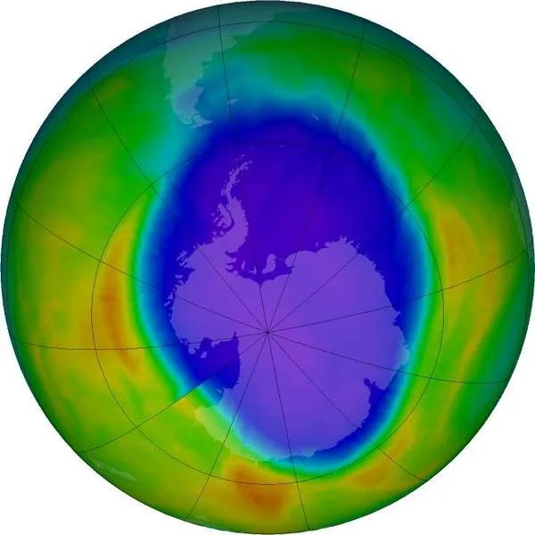 2016年南极臭氧洞大小符合科学预期