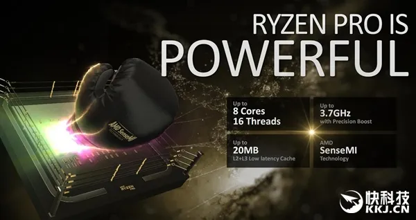 AMD发布商务专用Ryzen Pro：四核四线程 保三年