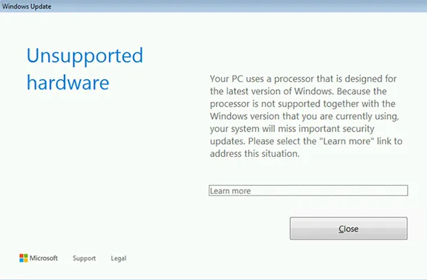 微软封堵Kaby Lake与Ryzen平台用户的Windows 7/8.1系统更新