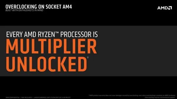 AMD Ryzen超频的那点事：X系列OC性能更好 无标配散热器