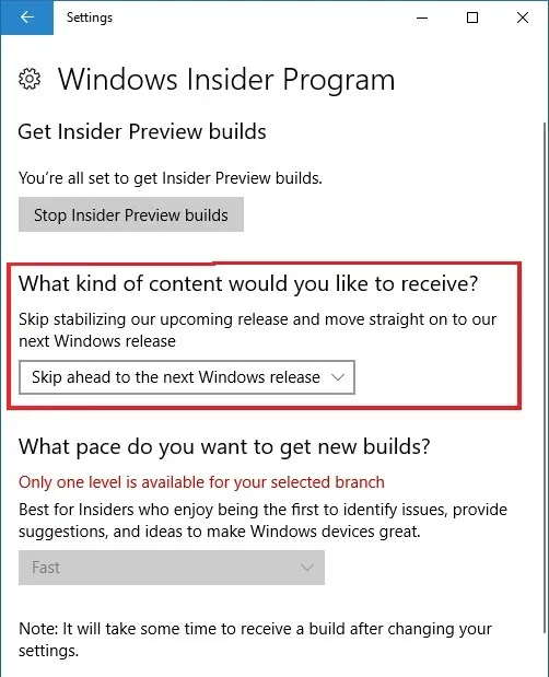 Windows Insider成员可跳过功能更新至RS4开发分支