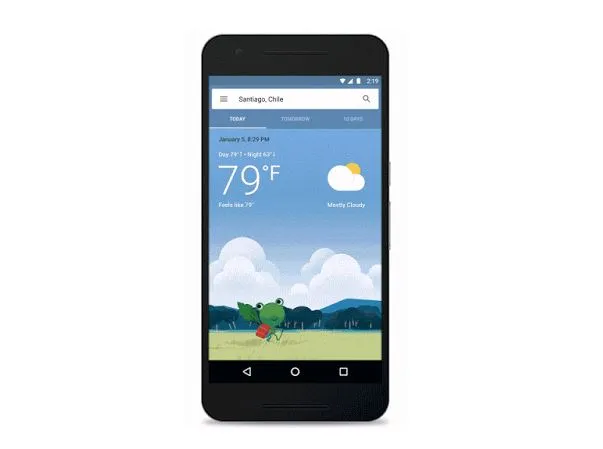 有一种关怀叫谷歌觉得你冷：Google更新Android版本天气系