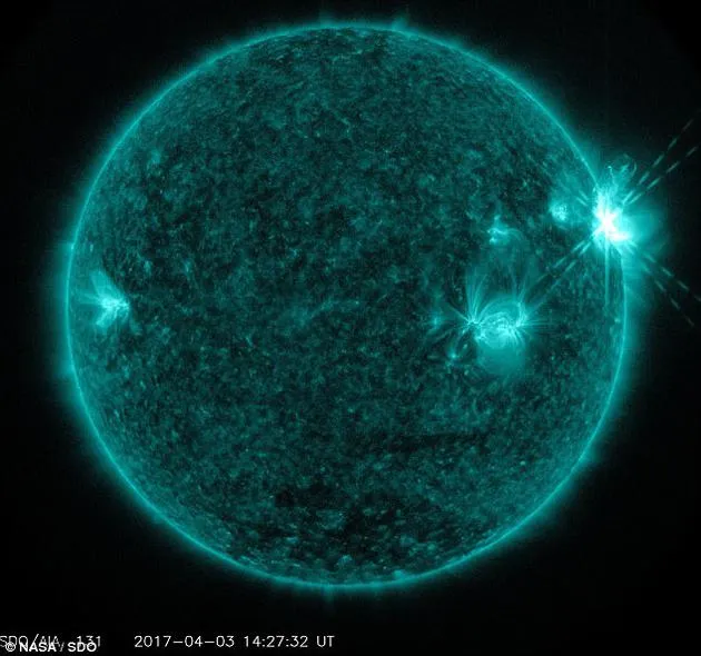 太阳风暴可能消除大气层部分电子：仅在特定区域