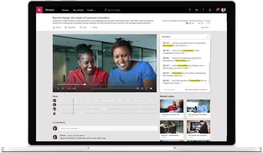 Microsoft Stream正式发布替代Office 365 Video