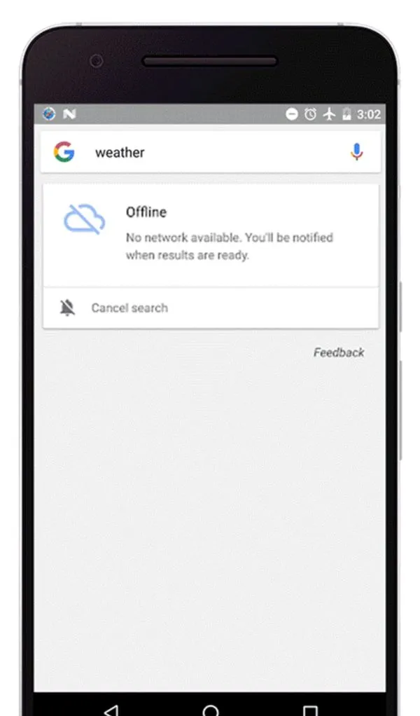 [图]Android端Google应用优化：离线模式可保持搜索条目