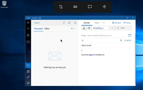 微软测试Windows 10眼球控制功能：眨眨眼就打开邮件