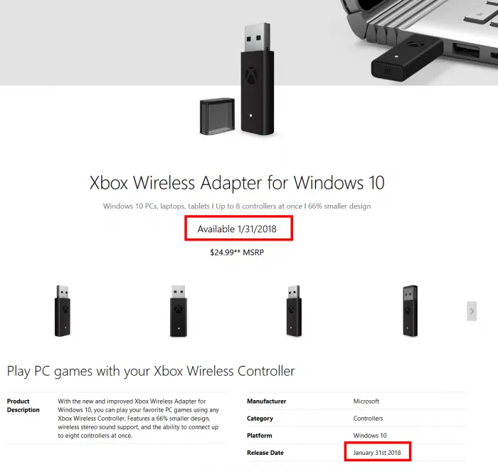 要等到明年1月？微软推迟美国新Xbox无线适配器上市时间