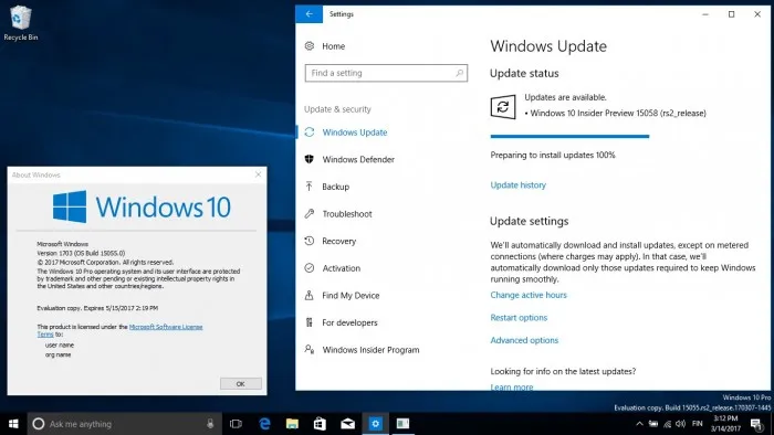 Windows 10 Build 15058发布：再次取消水印和过期时间