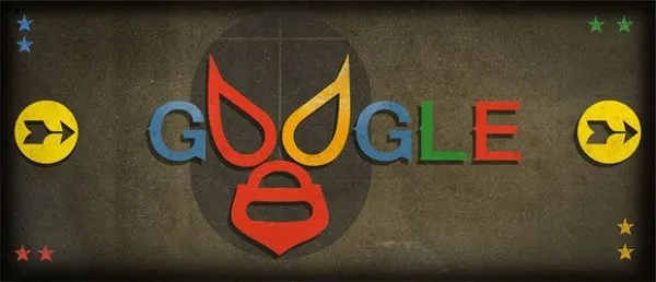 [图]Google新doodle纪念墨西哥摔跤运动灵魂人物El Santo