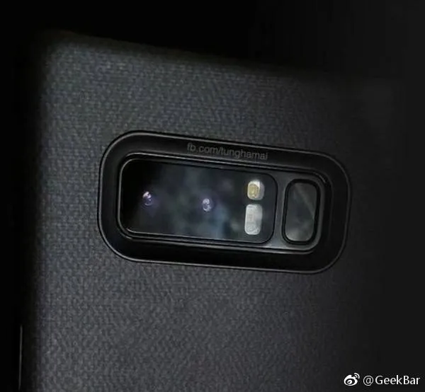 三星Note 8双摄+指纹细节谍照：这样很好看？