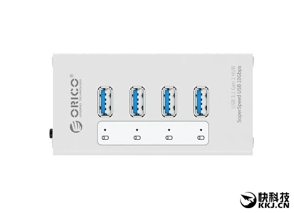 四口全速狂飙！Orico全球首发真USB 3.1 Hub