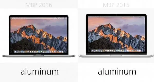 规格参数对比：15寸MacBook Pro 2016 vs 2015