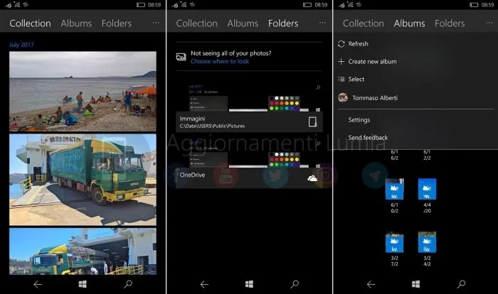 Windows 10 Mobile测试版显示新照片应用程序