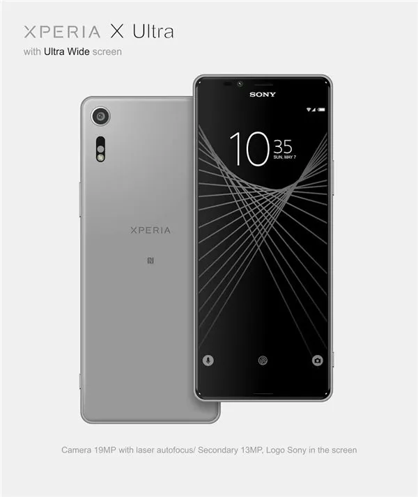 比三星S8更激进！索尼Xperia X Ultra曝光：全面屏