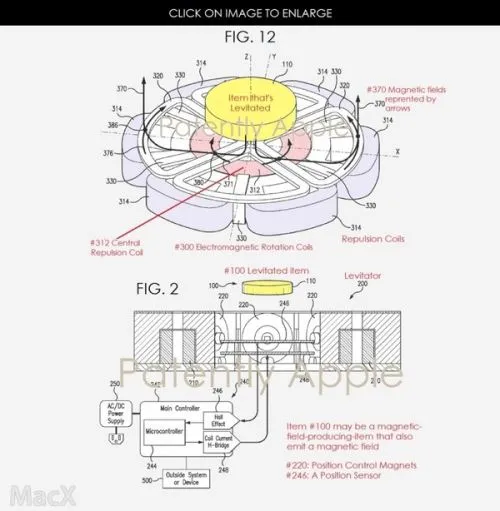 苹果新专利遭曝光：悬浮无线充电系统